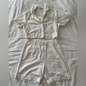 Brandy Melville/John Galt Matching Set: Amelia Shorts & Vivian Short Sleeve Top